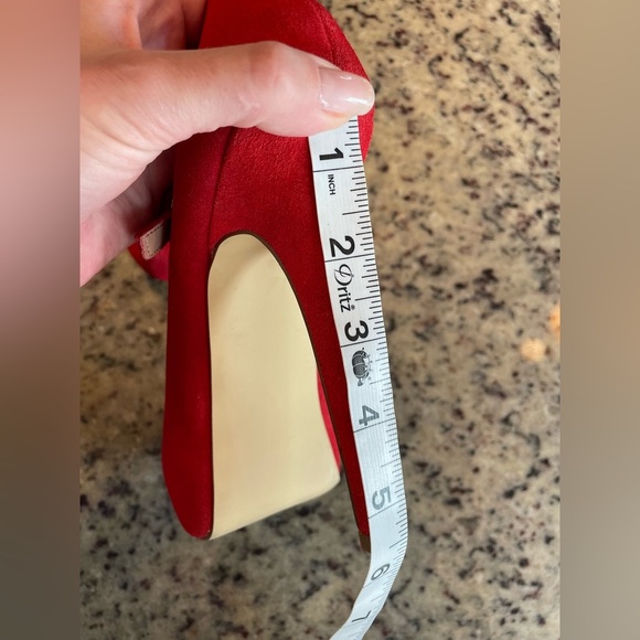 Women’s shoemint red suede Molly Mary Jane size 8 - Picture 5 of 7